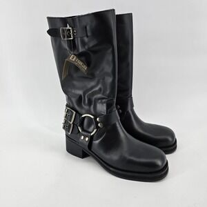 Dingo Harlee Motorcycle  Womens Black Casual Boots DI210-001 Size 8M New